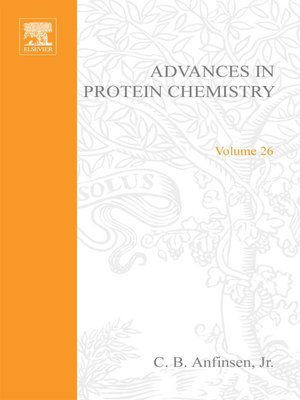 cover image of Advances in Protein Chemistry